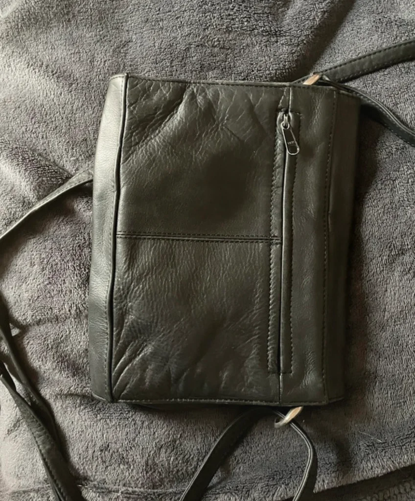 Black faux leather bag – photo 4